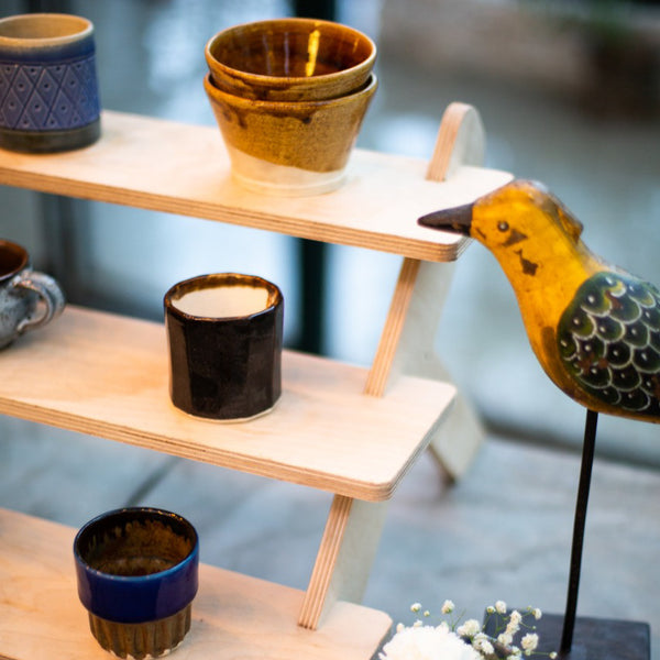 Three Step Wooden Display Stand for Showroom / Shopping Mall / Popup shops / art display