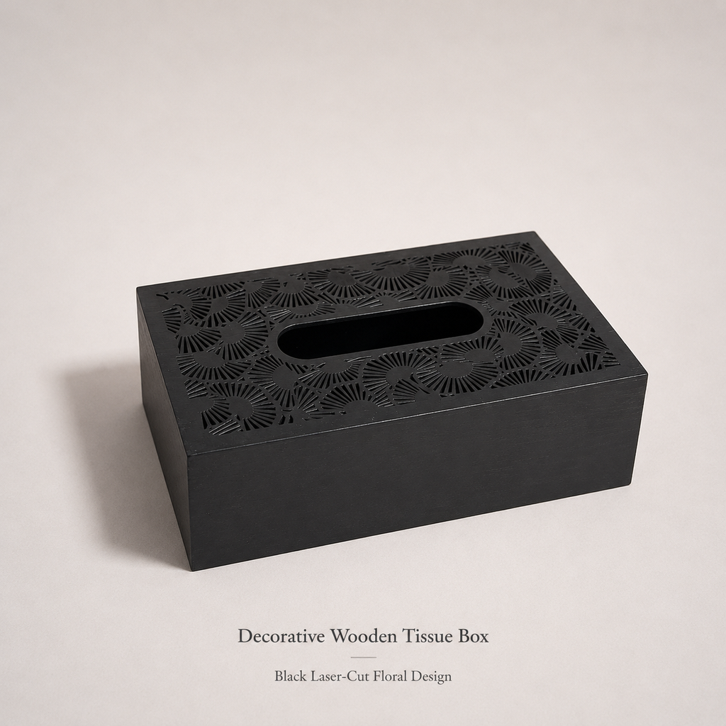 Decorative Wodden Tissue Box Bottom Sliding