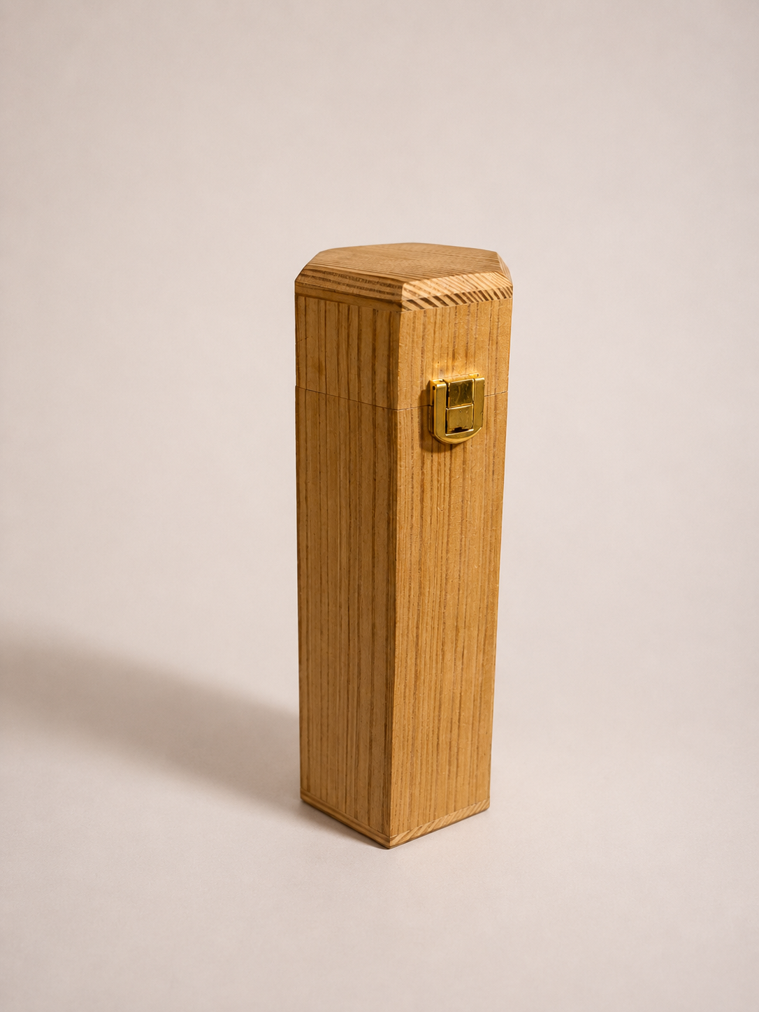 Wooden Hexagon Bottle Box