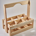 6 Bottle / Jar Wooden Holder / Crate