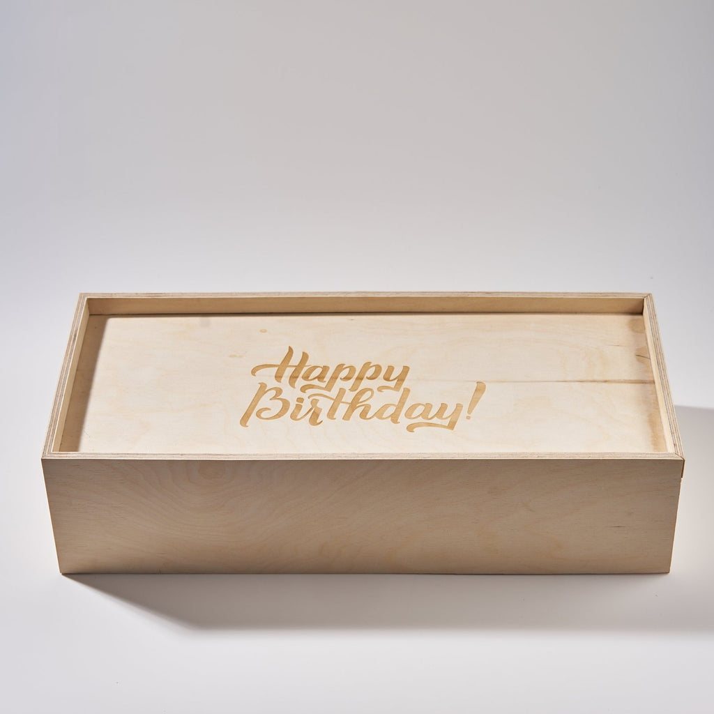 Wine Bottle and Two Glasses Gift Box / Personalized Gifts